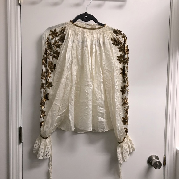 Ulla Johnson Tops - Ulla Johnson White Silk Blouse